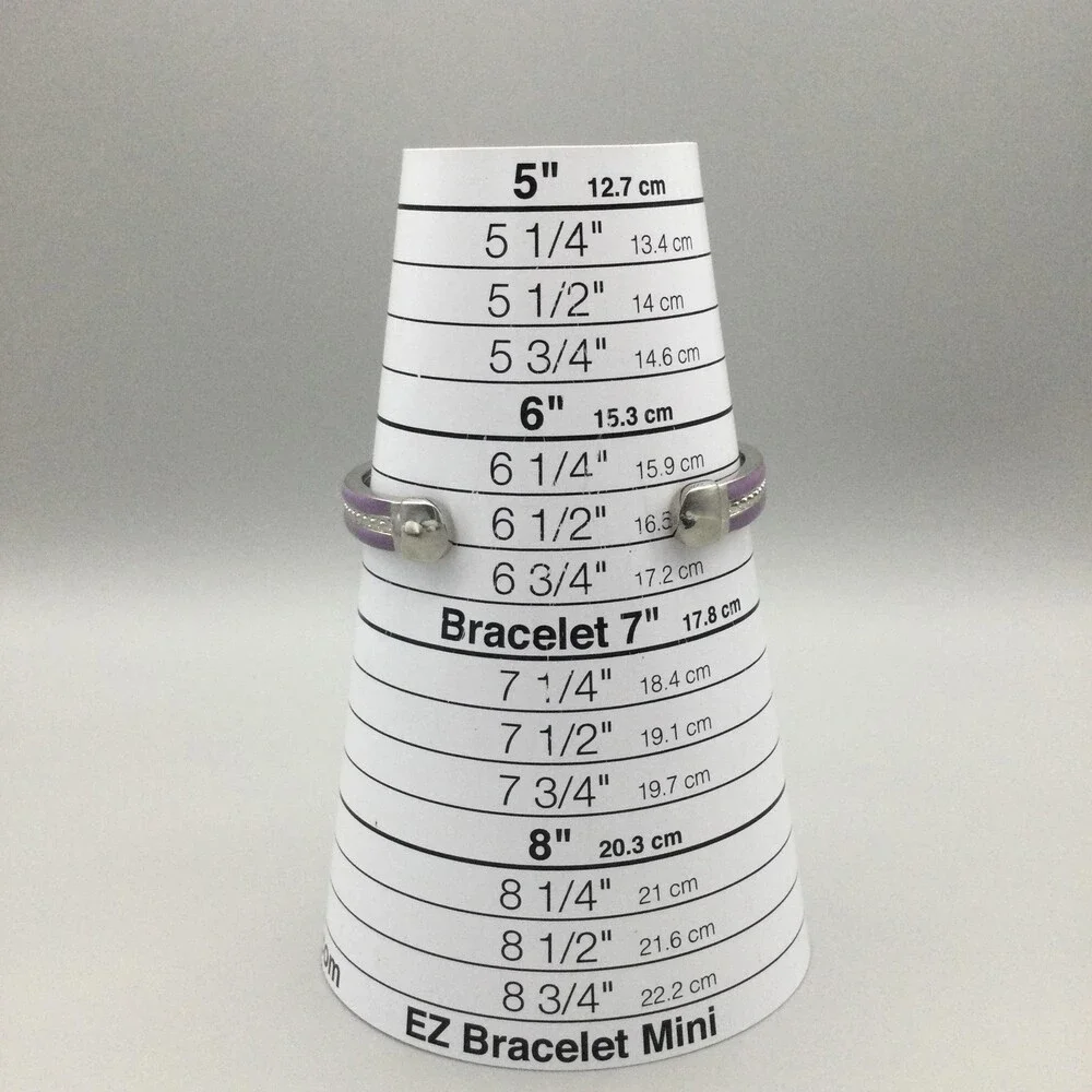 Xavier Womens Watch 20mm Oval Dial Faceted Crystal Purple Cuff Band New Battery